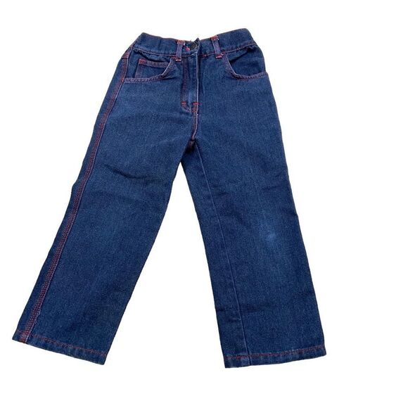 RARE Vintage 1983 Girls Rainbow Bright Blue Jeans Size‎ 5 - Picture 2 of 9